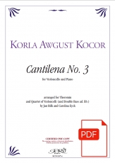 K.A. Kocor: Kantilena 3, bearb. für Theremin und Streichquartett (Klavier) – Download